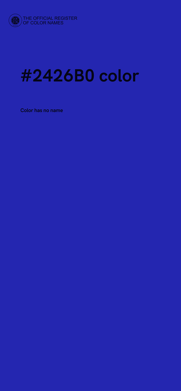 #2426B0 color image