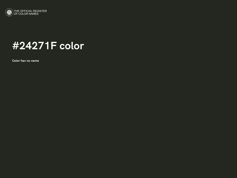 #24271F color image