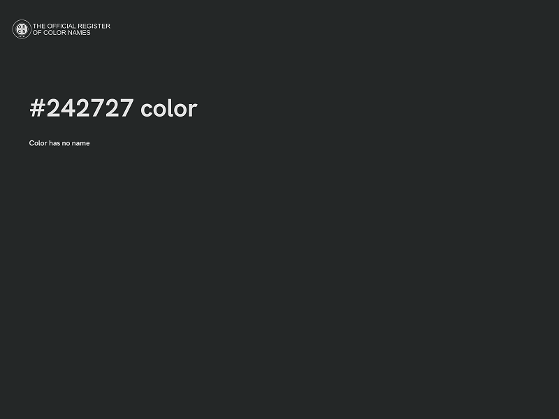 #242727 color image