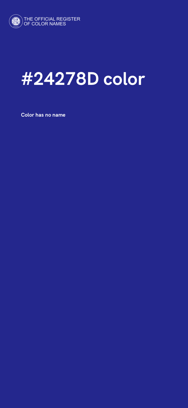 #24278D color image