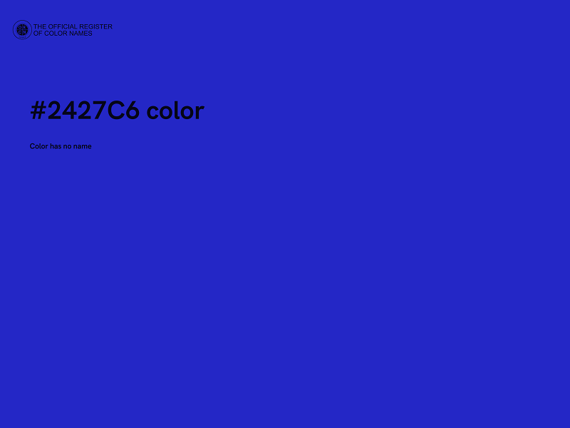 #2427C6 color image