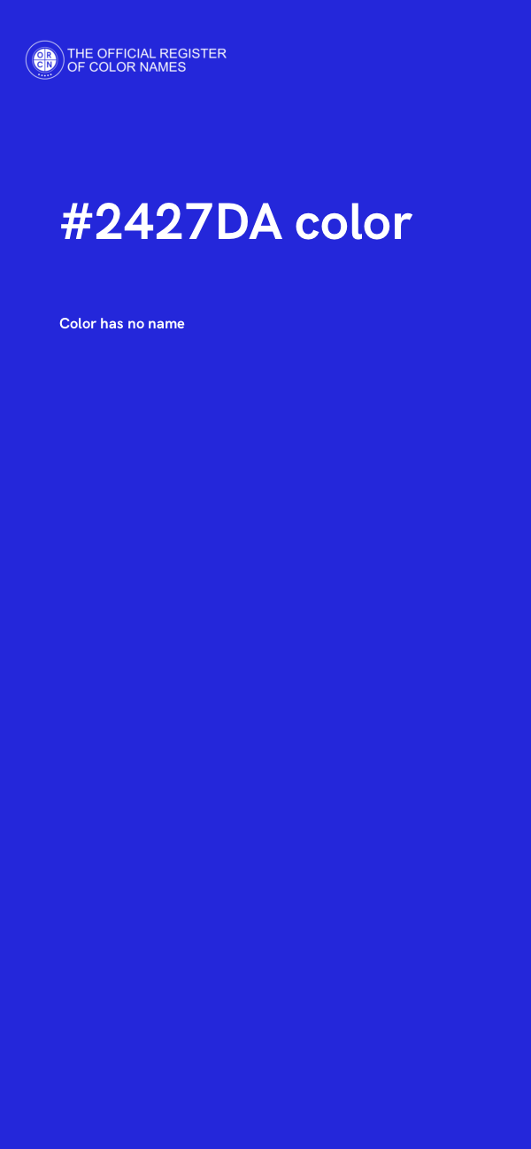 #2427DA color image