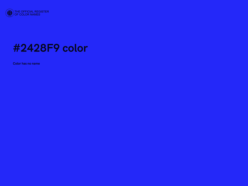 #2428F9 color image