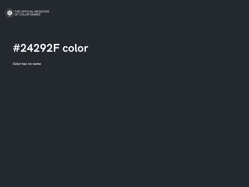 #24292F color image