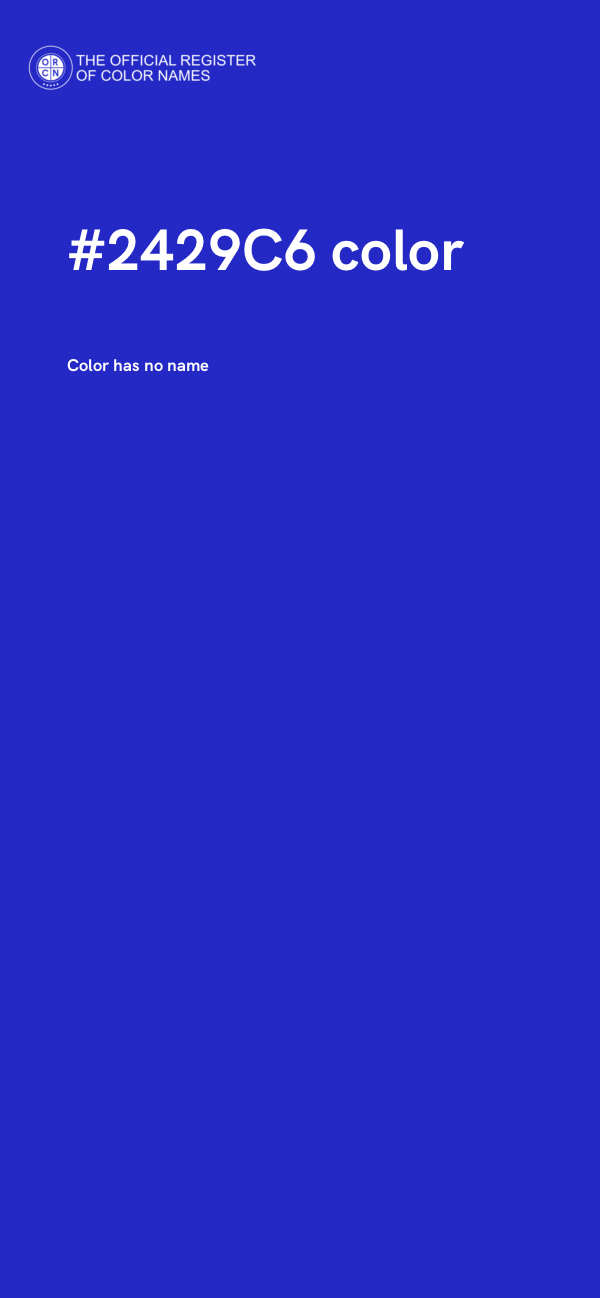 #2429C6 color image