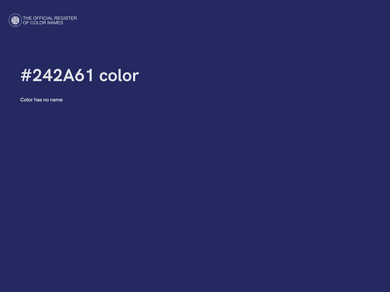 #242A61 color image