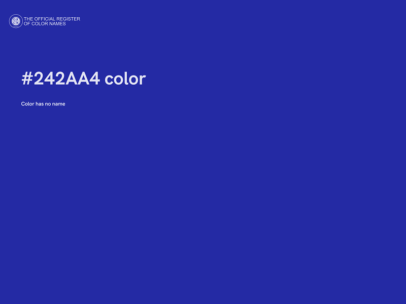 #242AA4 color image