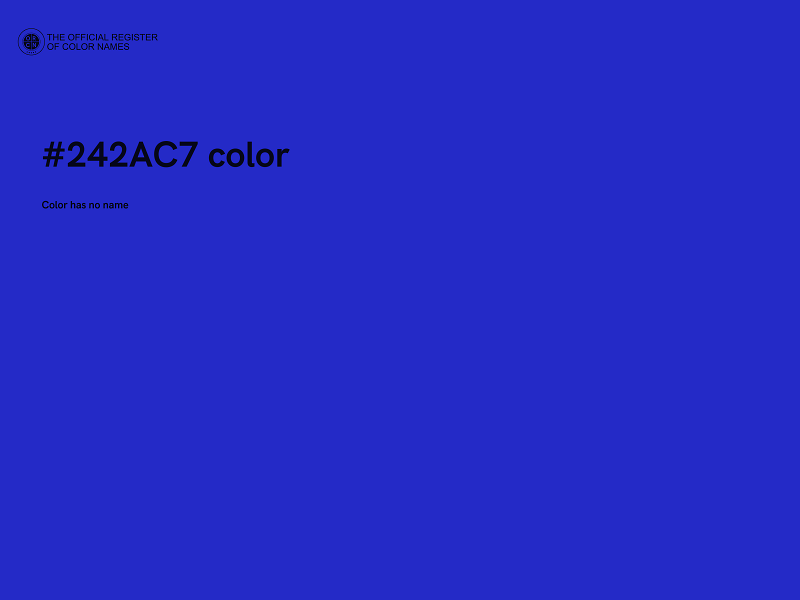 #242AC7 color image