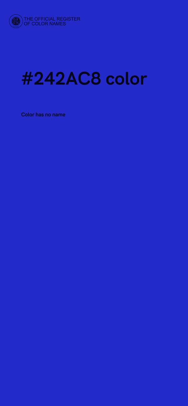 #242AC8 color image