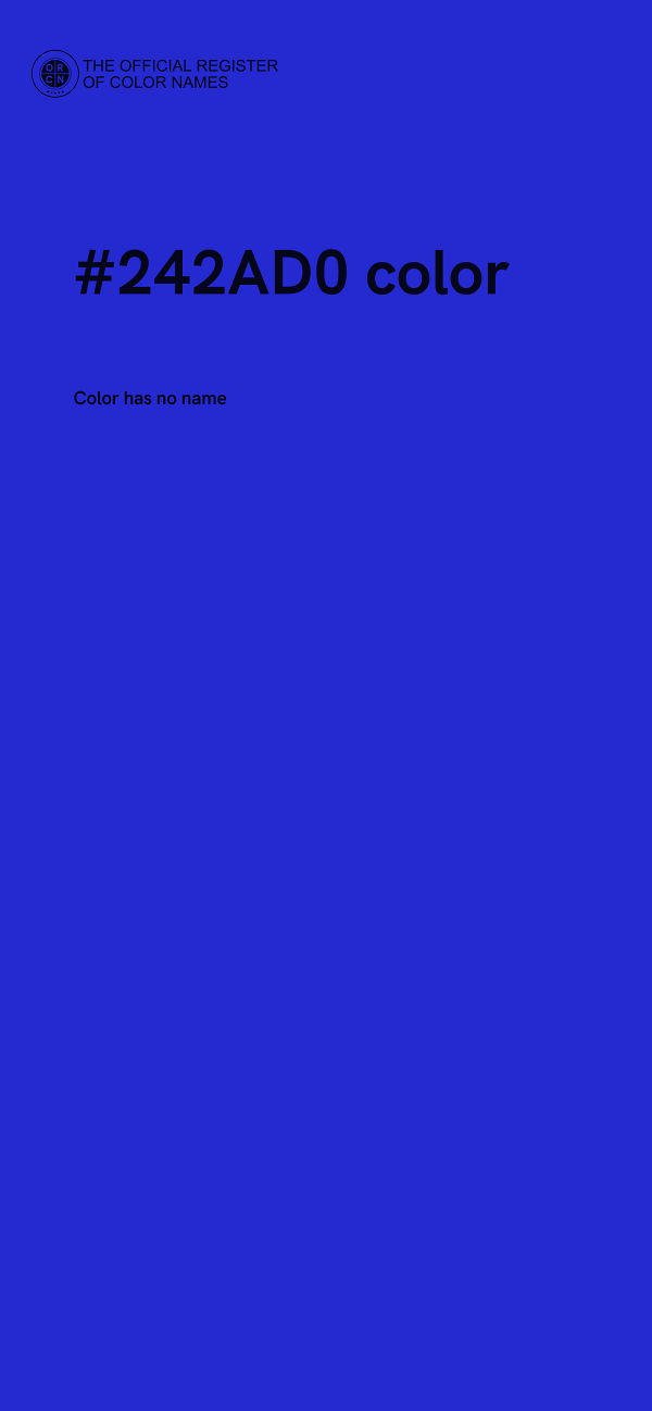 #242AD0 color image