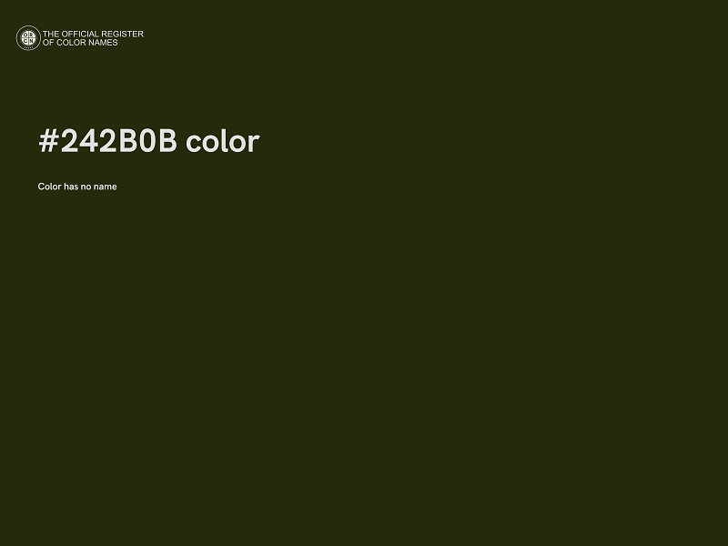 #242B0B color image