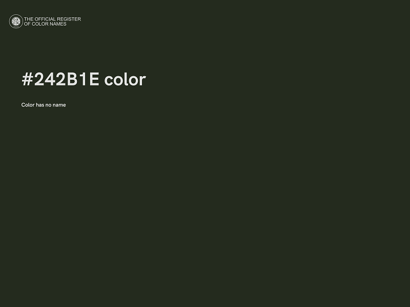 #242B1E color image