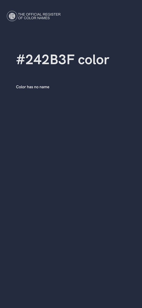 #242B3F color image