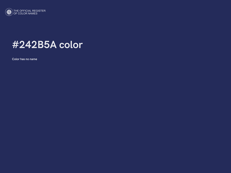 #242B5A color image