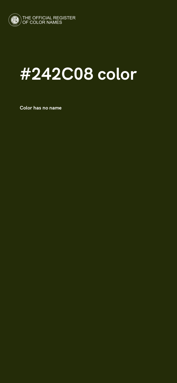 #242C08 color image