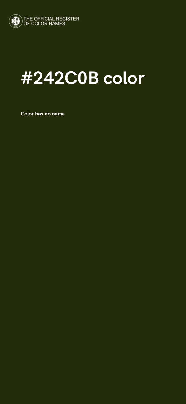 #242C0B color image