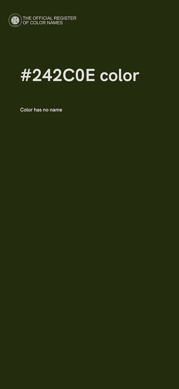 #242C0E color image