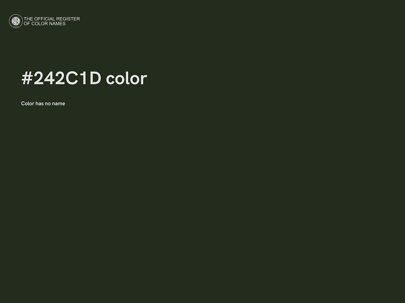 #242C1D color image