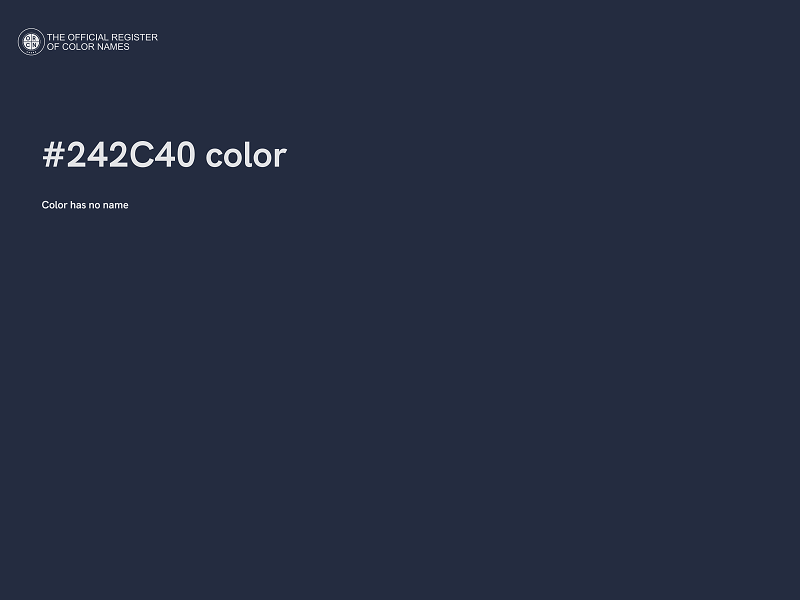 #242C40 color image