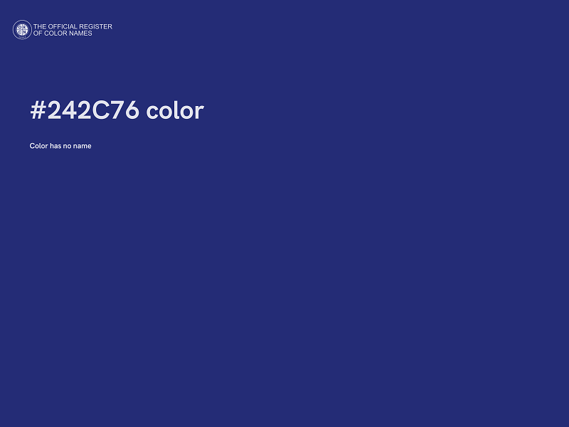 #242C76 color image