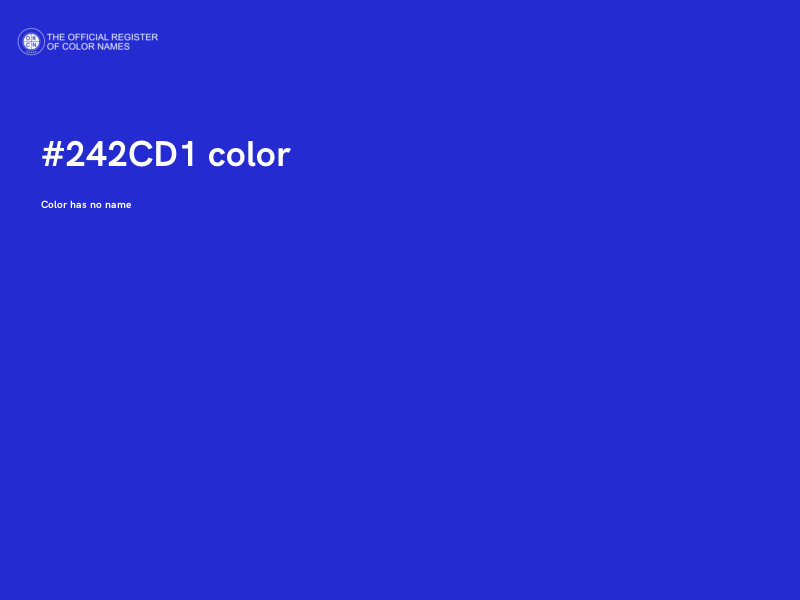 #242CD1 color image