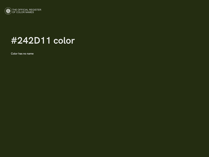 #242D11 color image