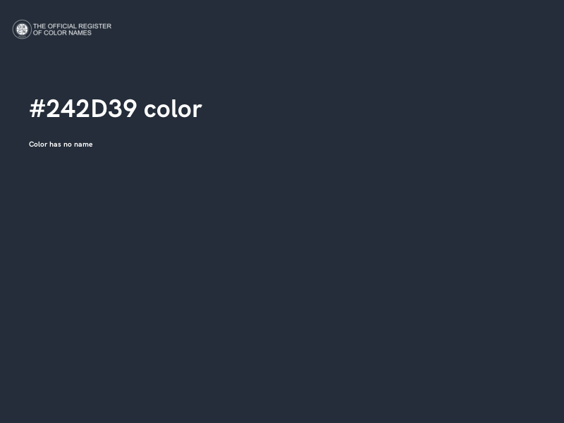 #242D39 color image