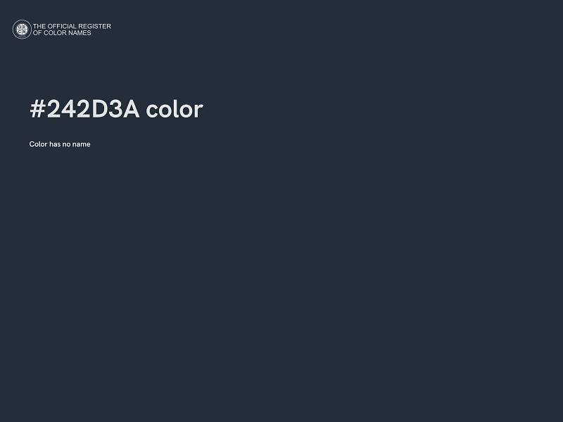 #242D3A color image