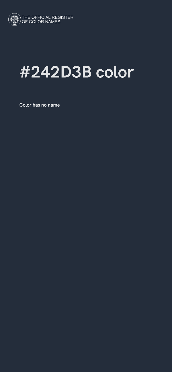 #242D3B color image