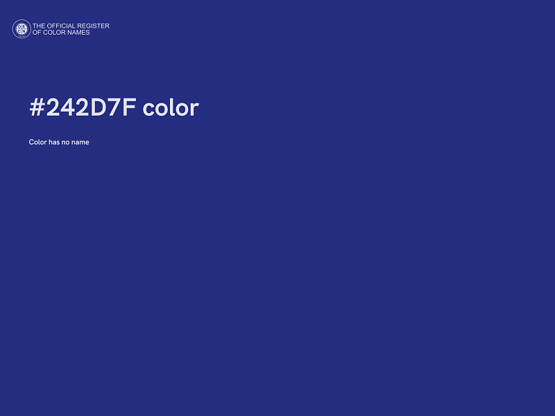 #242D7F color image