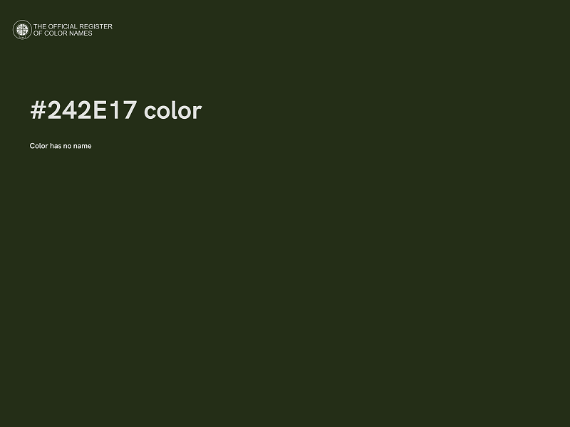 #242E17 color image