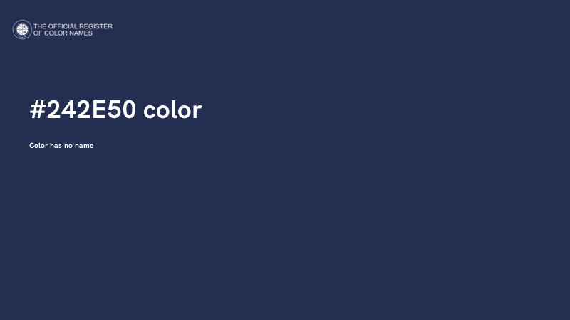 #242E50 color image
