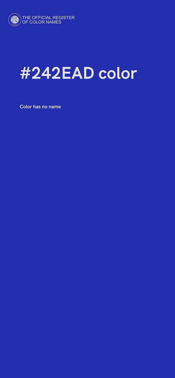 #242EAD color image