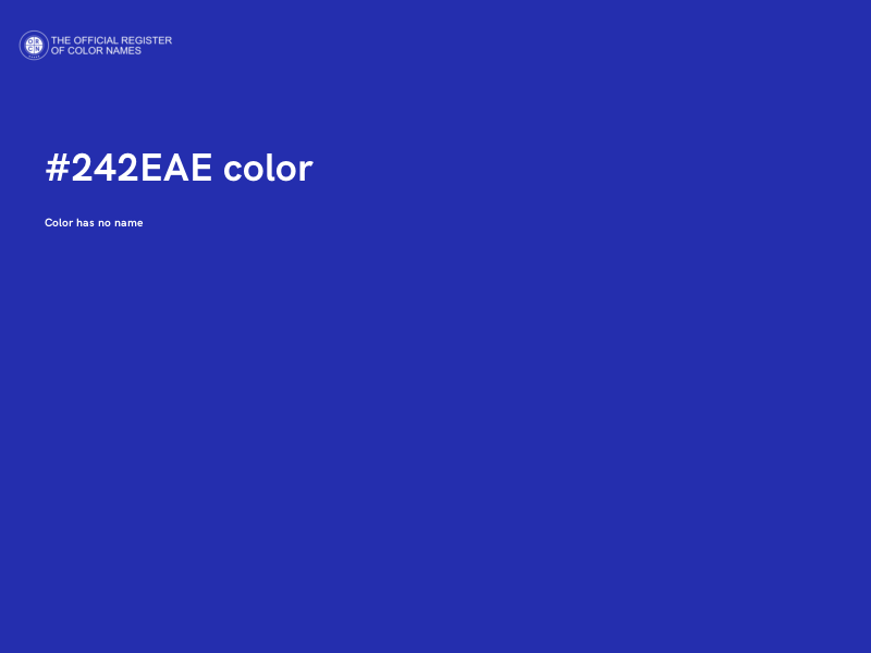 #242EAE color image