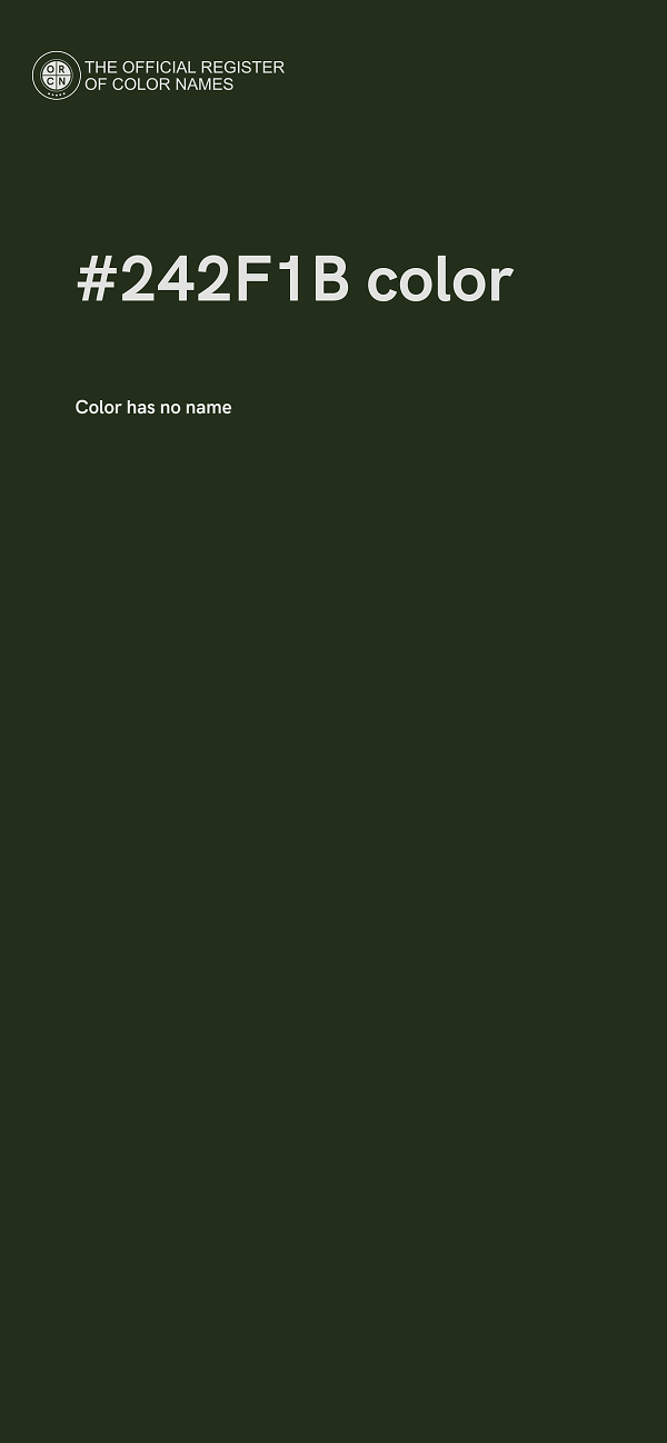 #242F1B color image