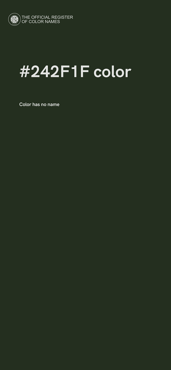 #242F1F color image