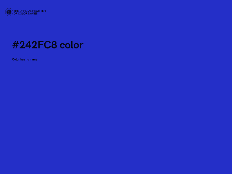 #242FC8 color image