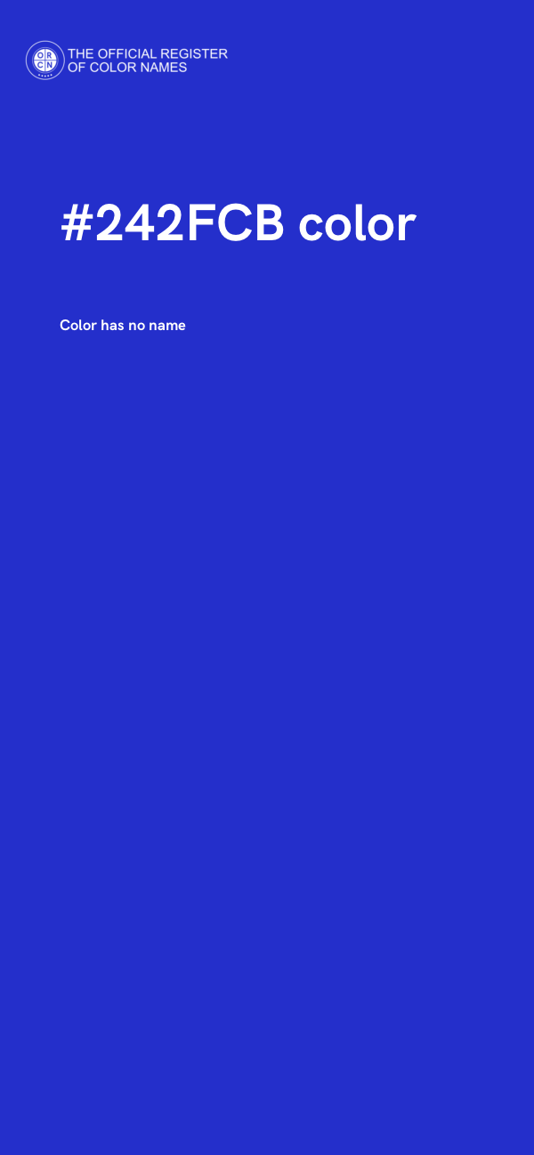 #242FCB color image