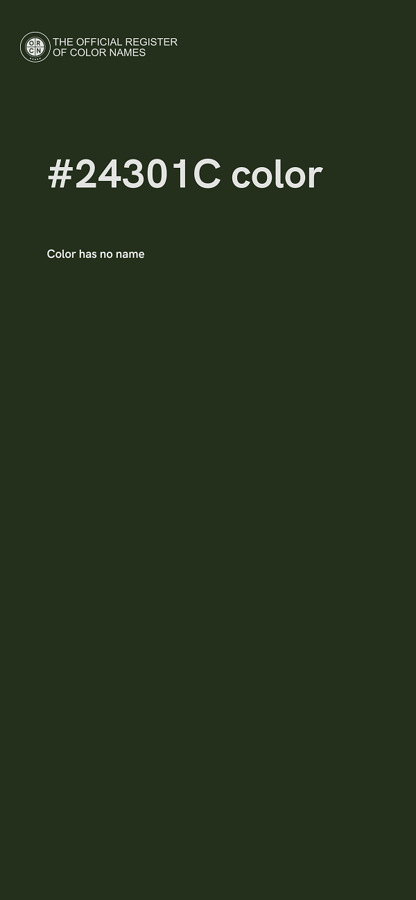 #24301C color image