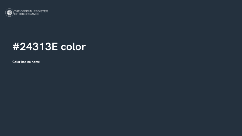 #24313E color image