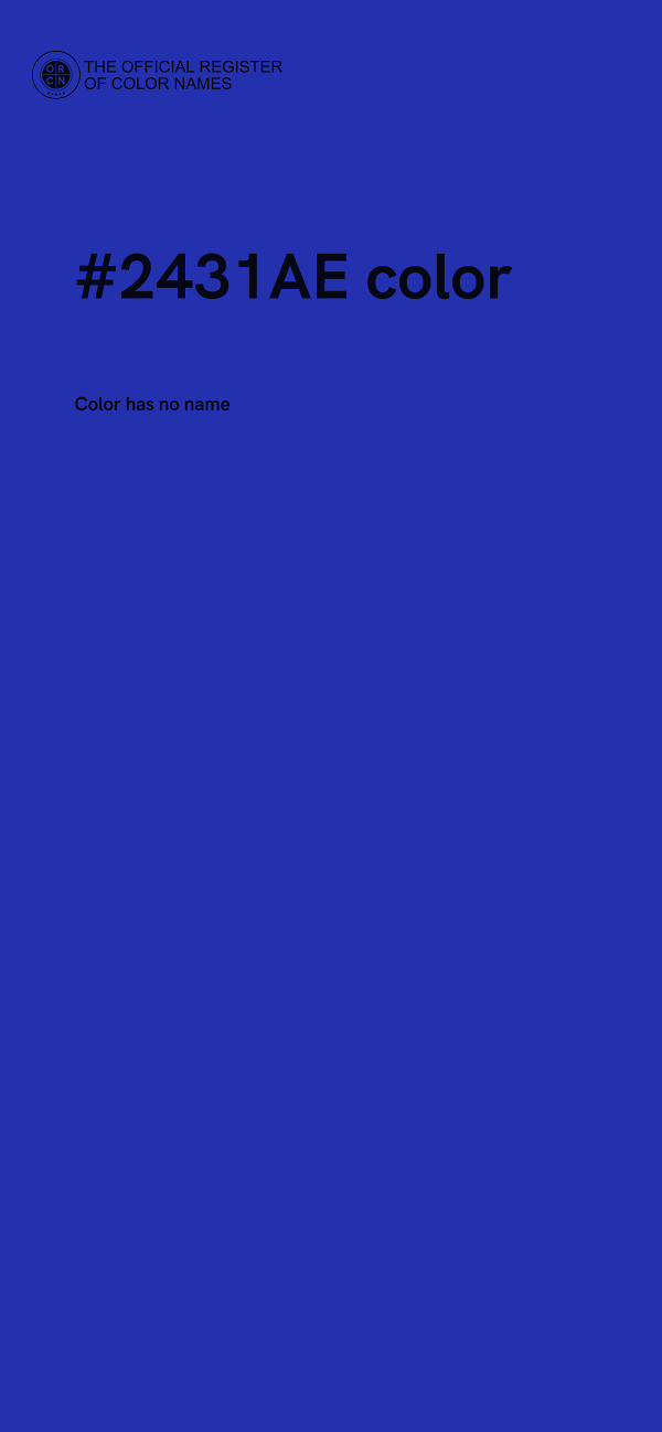 #2431AE color image