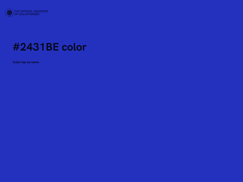 #2431BE color image