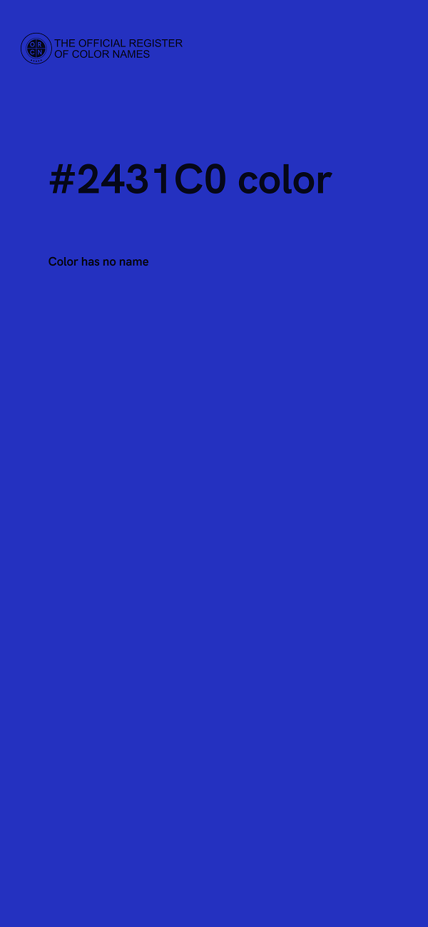 #2431C0 color image