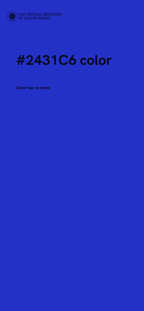 #2431C6 color image