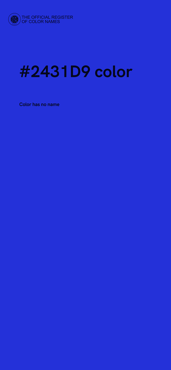 #2431D9 color image