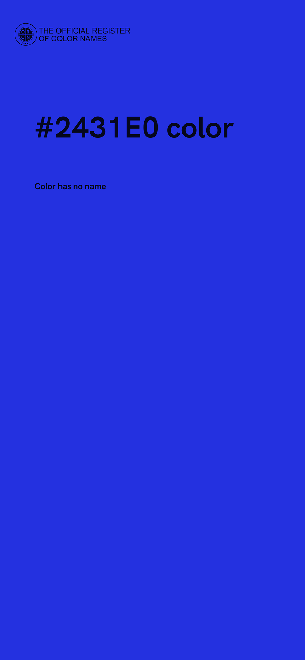 #2431E0 color image