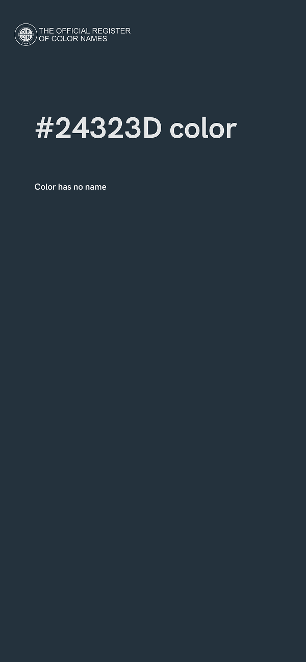 #24323D color image