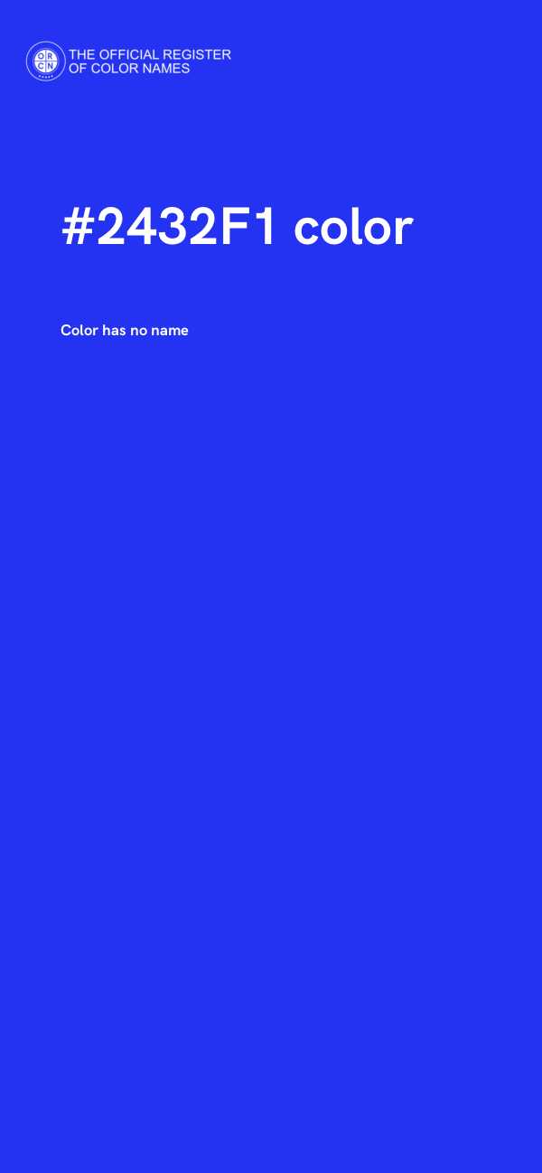 #2432F1 color image