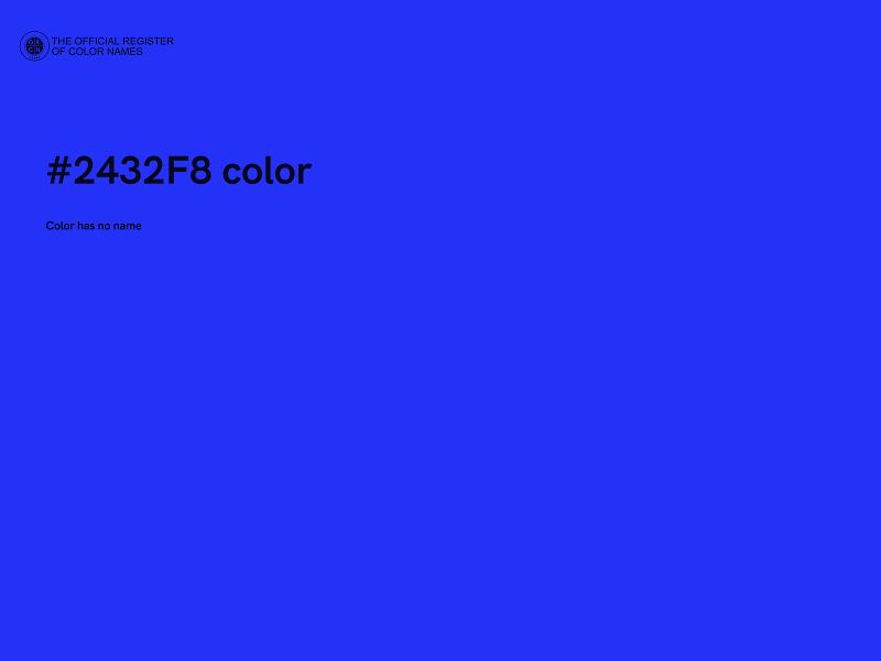 #2432F8 color image