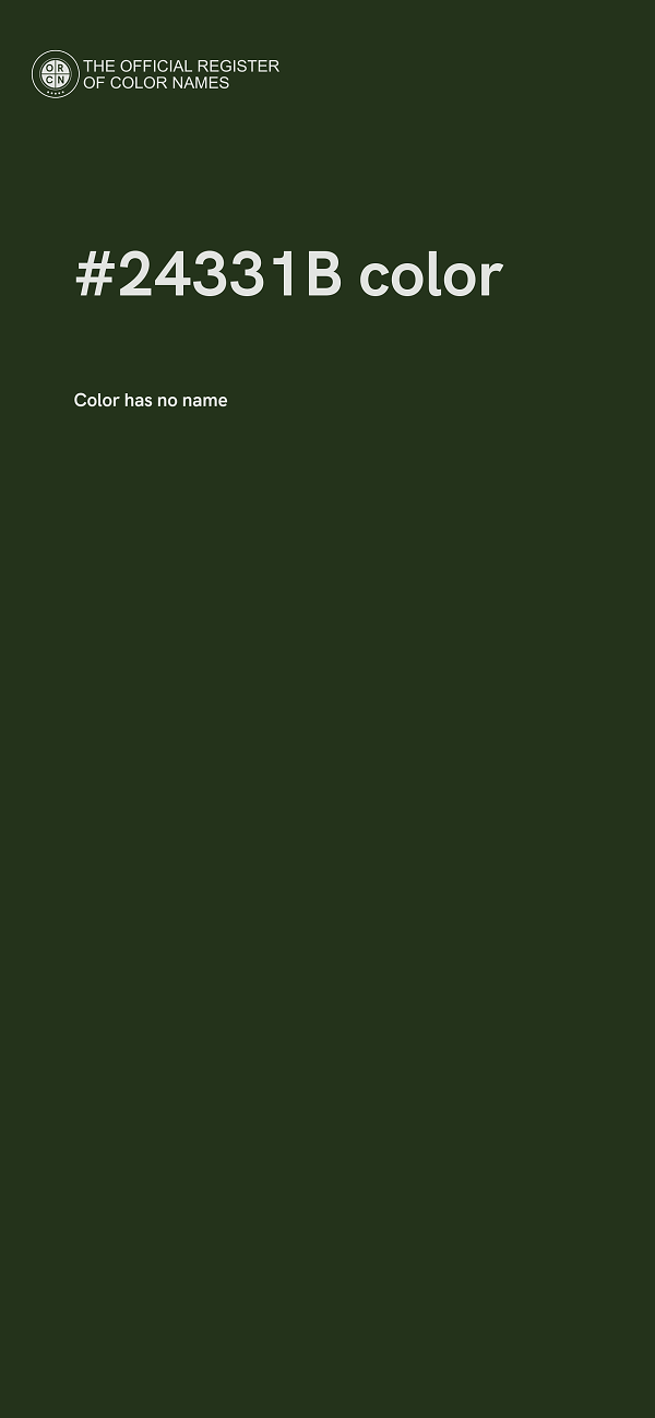 #24331B color image